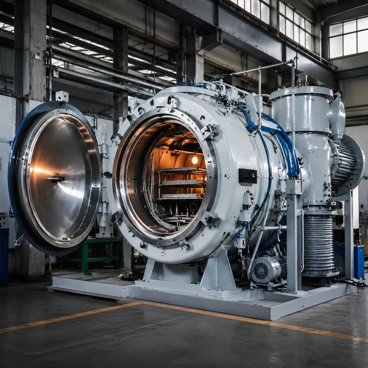 High-temperature industrial solar vacuum furnace