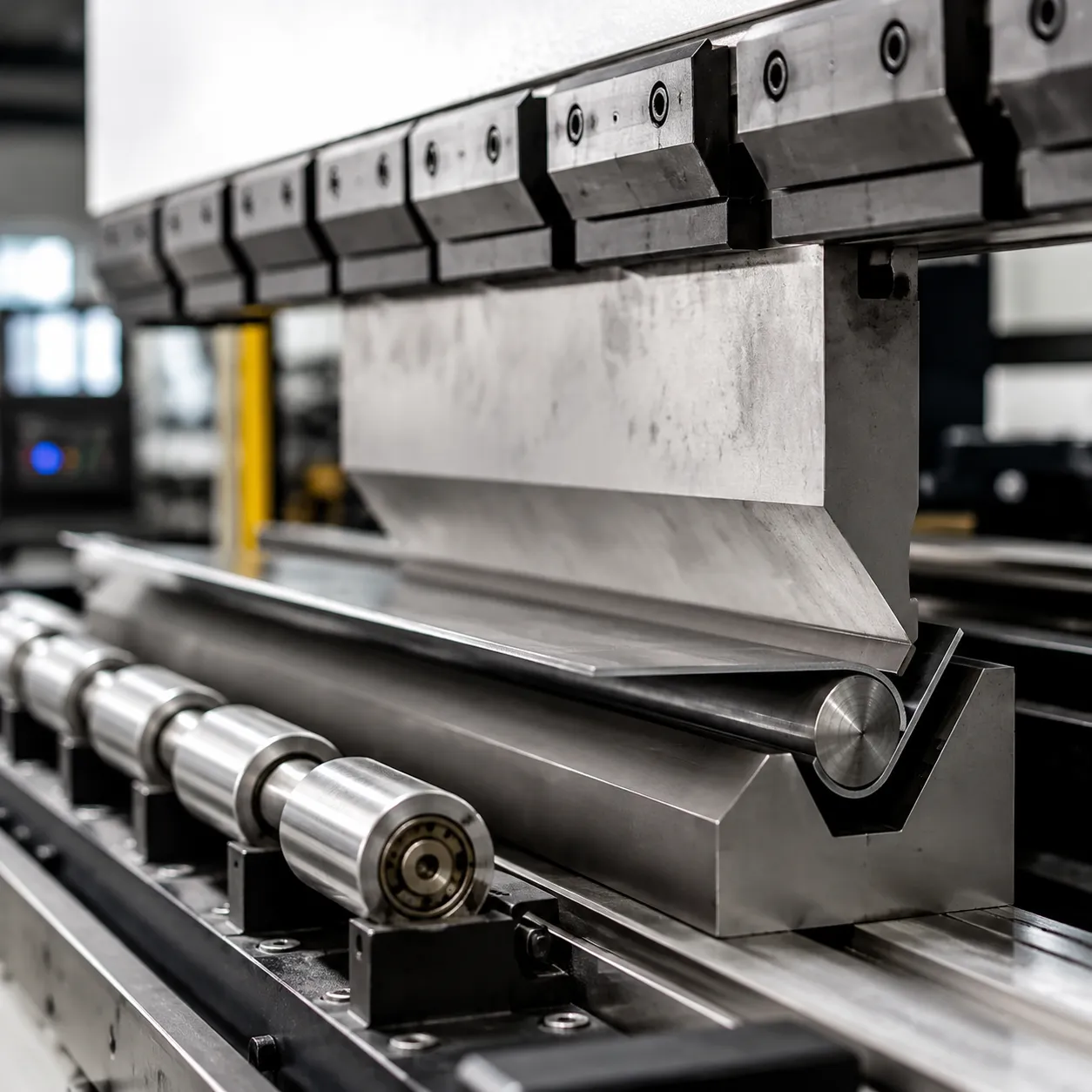 press brake die with rollers metal bending