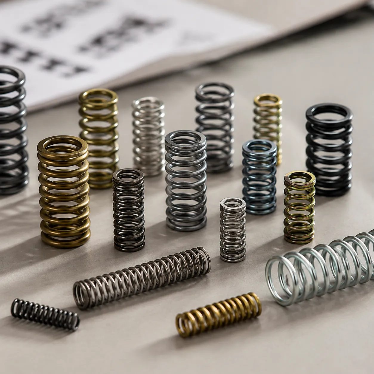 Compression coil spring key specifications