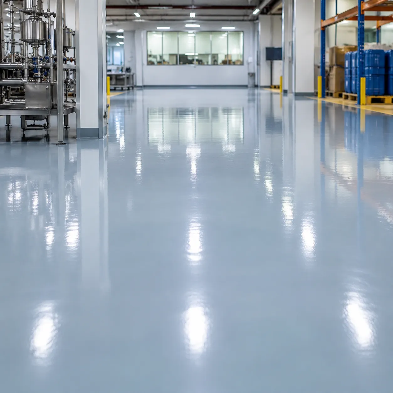 Chemical Resistant Epoxy Flooring UV Yellowing Guide