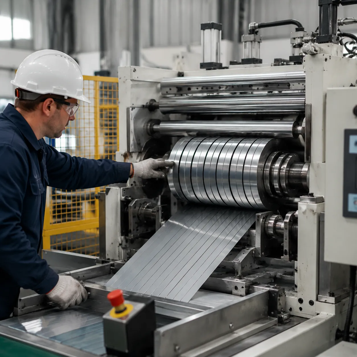 Crush slitting machine setup guide