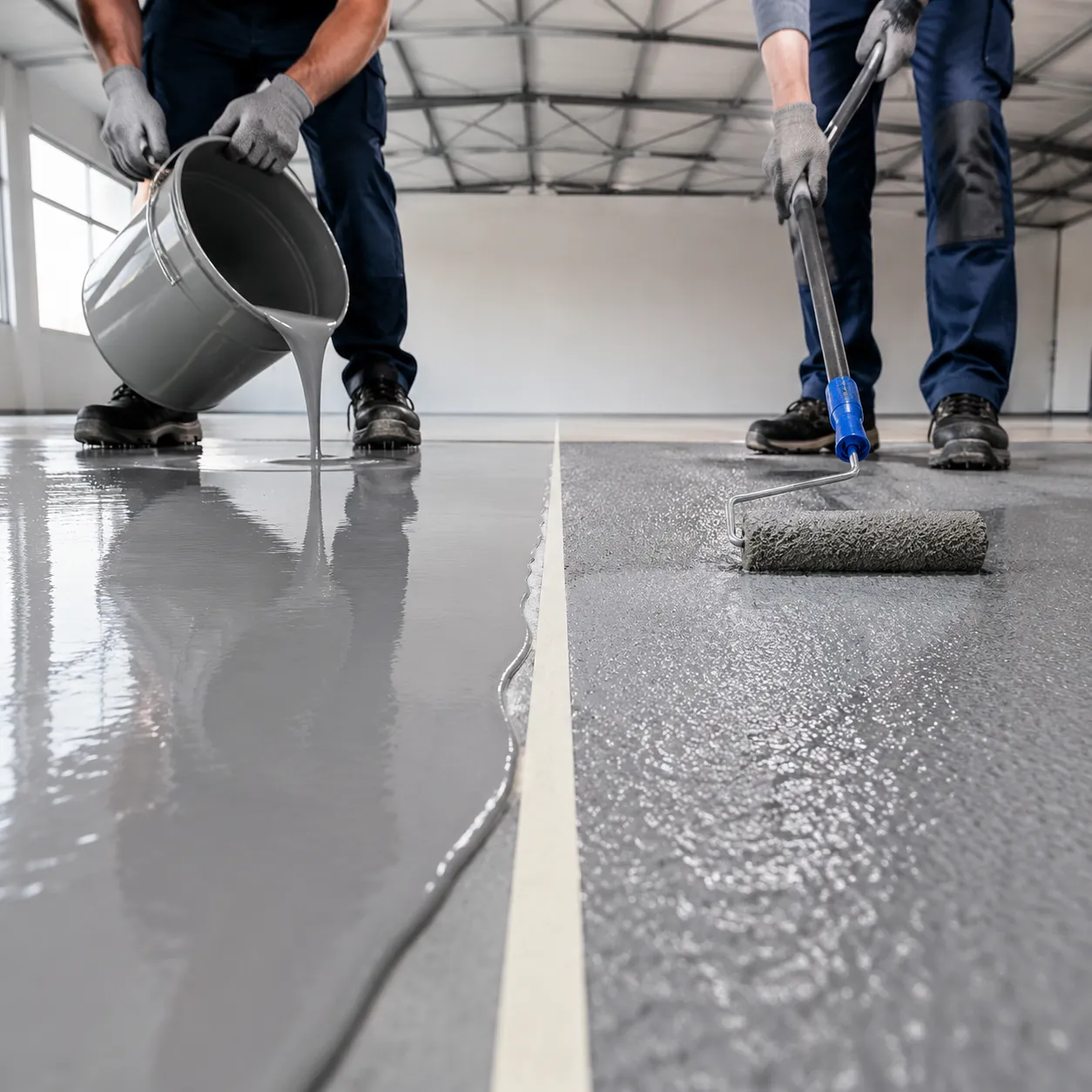 Self Leveling Epoxy vs Roller Coating Cost and Durability