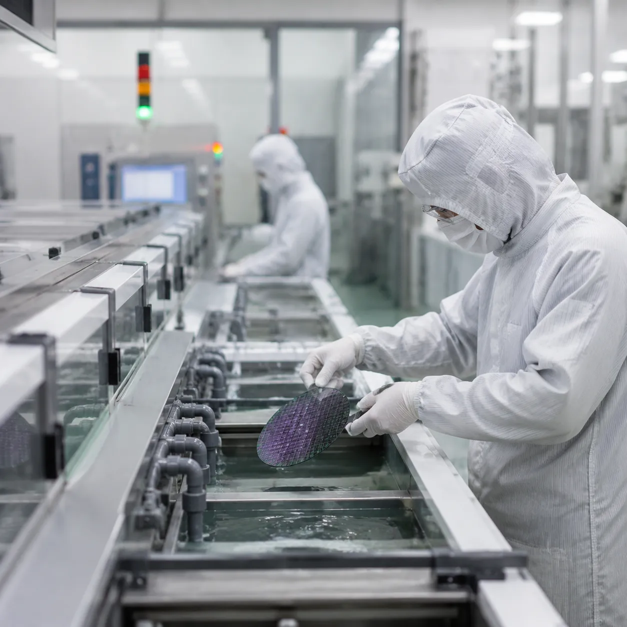 Wet bench chemistry for semiconductor substrates