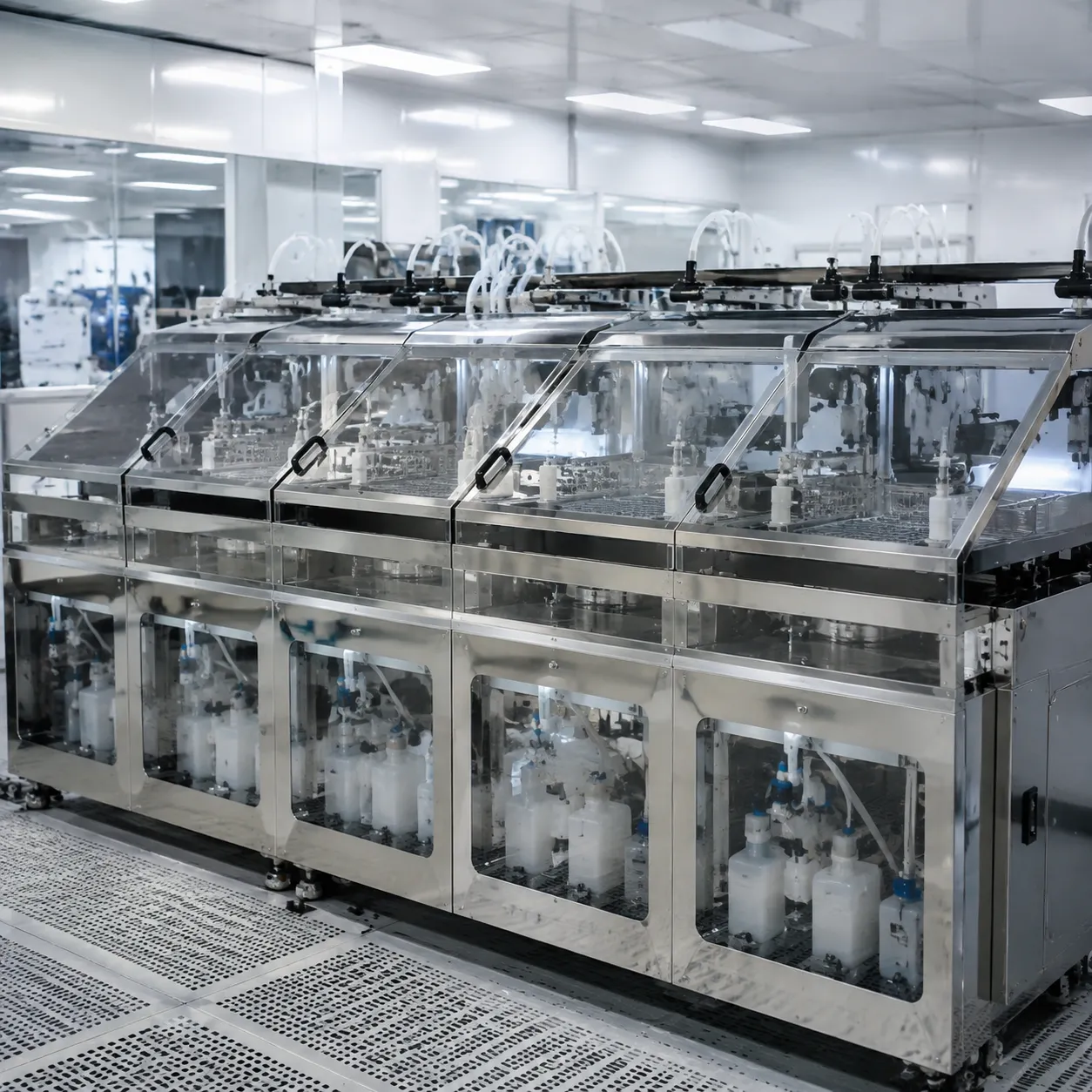 Automated cleanroom wet bench system