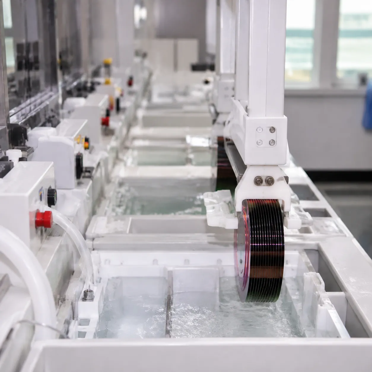 automated wet bench semiconductor processing