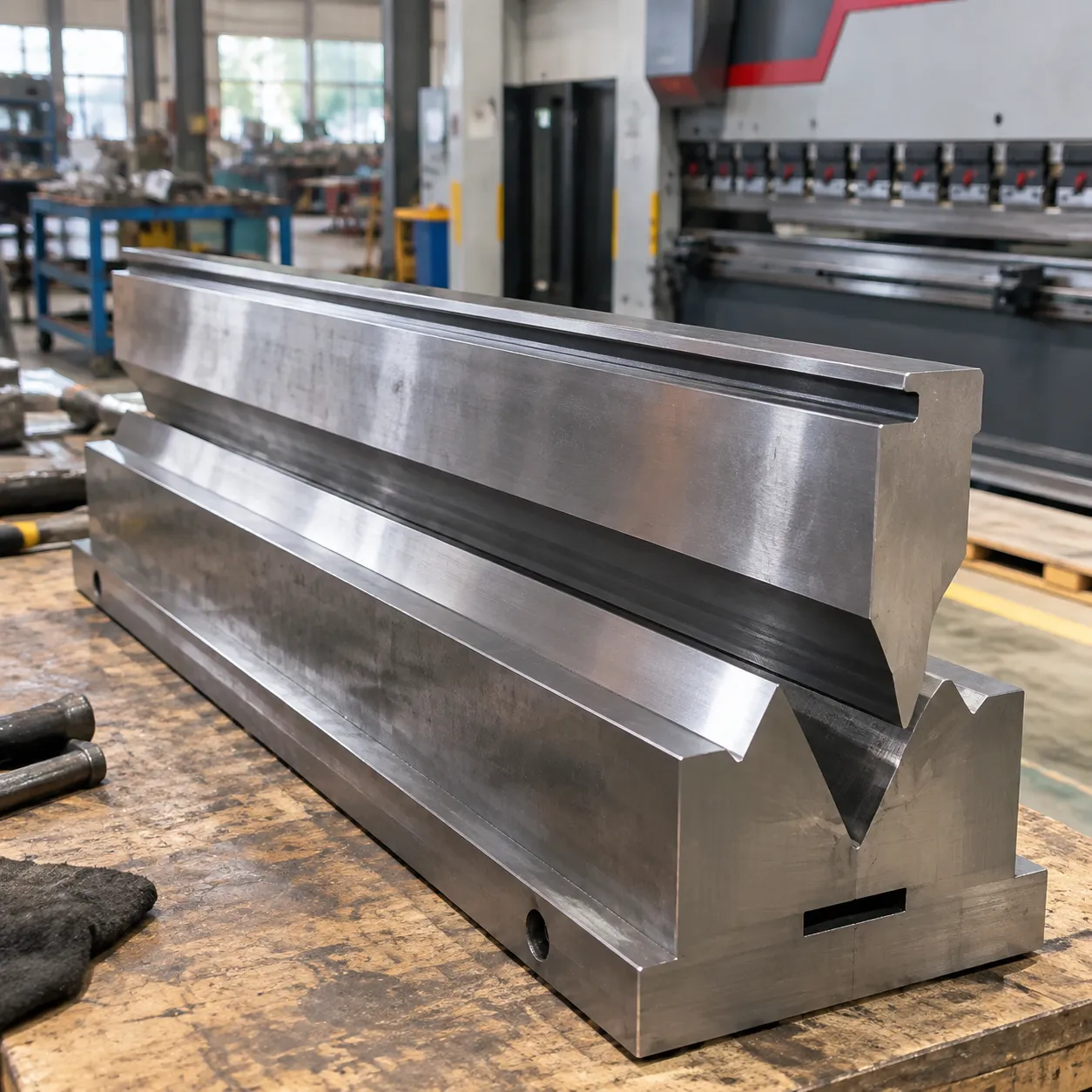 Precision ground 50 ton press brake die