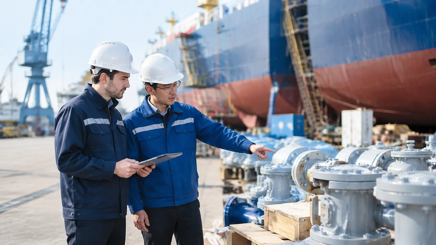 Marine equipment procurement in shipbuilding