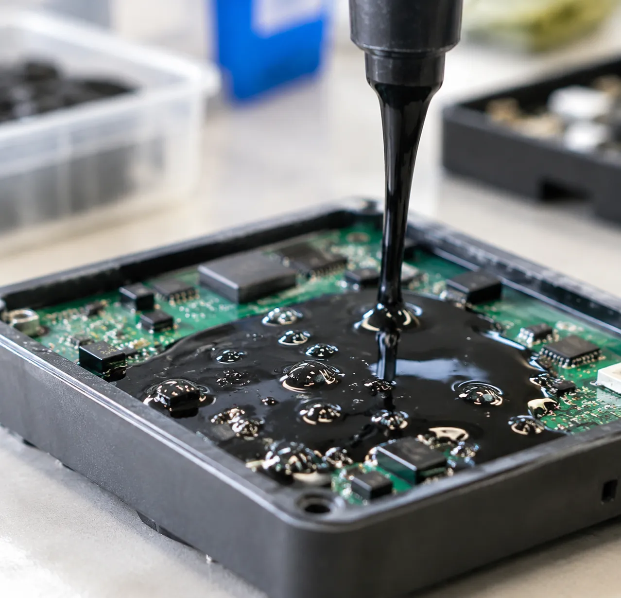 Bubbles in Electronic Potting Compound Causes and Prevention