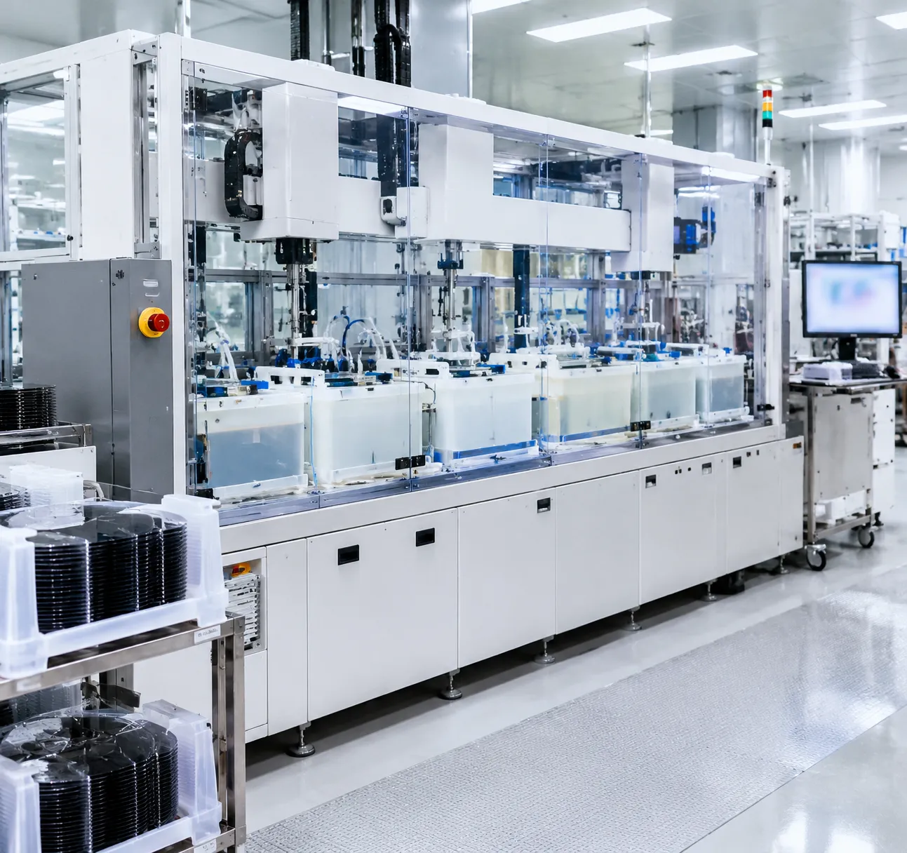 Custom automated chemical wet bench for wafer