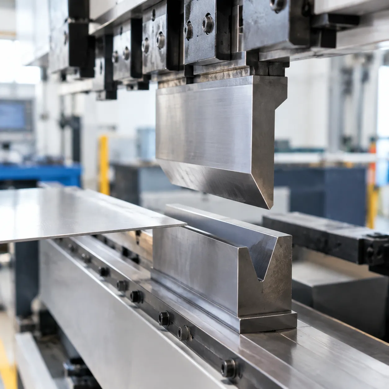 Press brake air bending bottom die opening