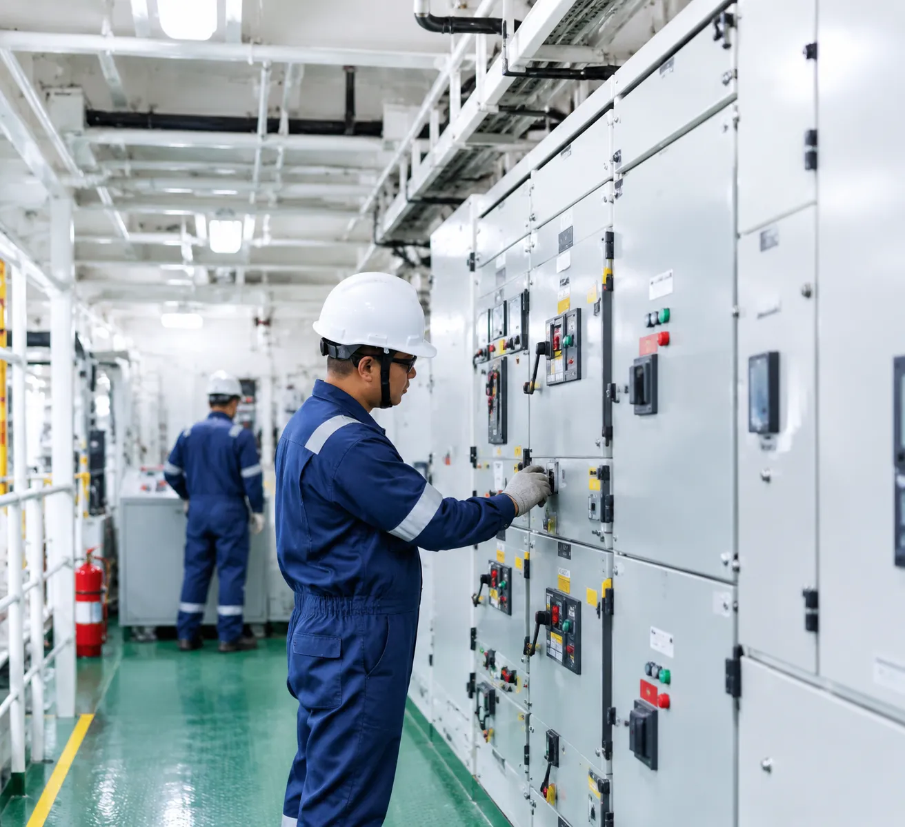 Shipboard high voltage electrical installation