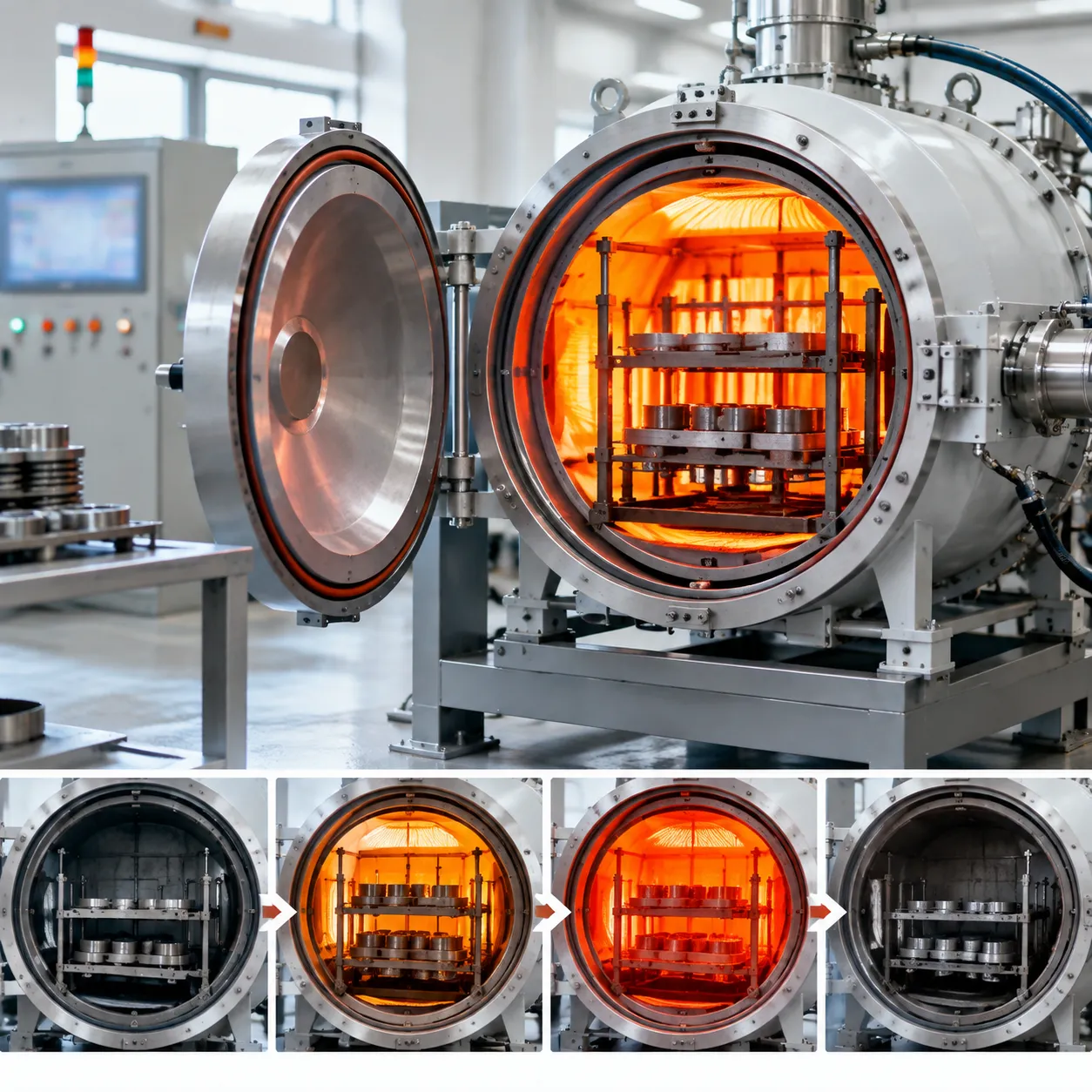 vacuum brazing furnace temperature stages