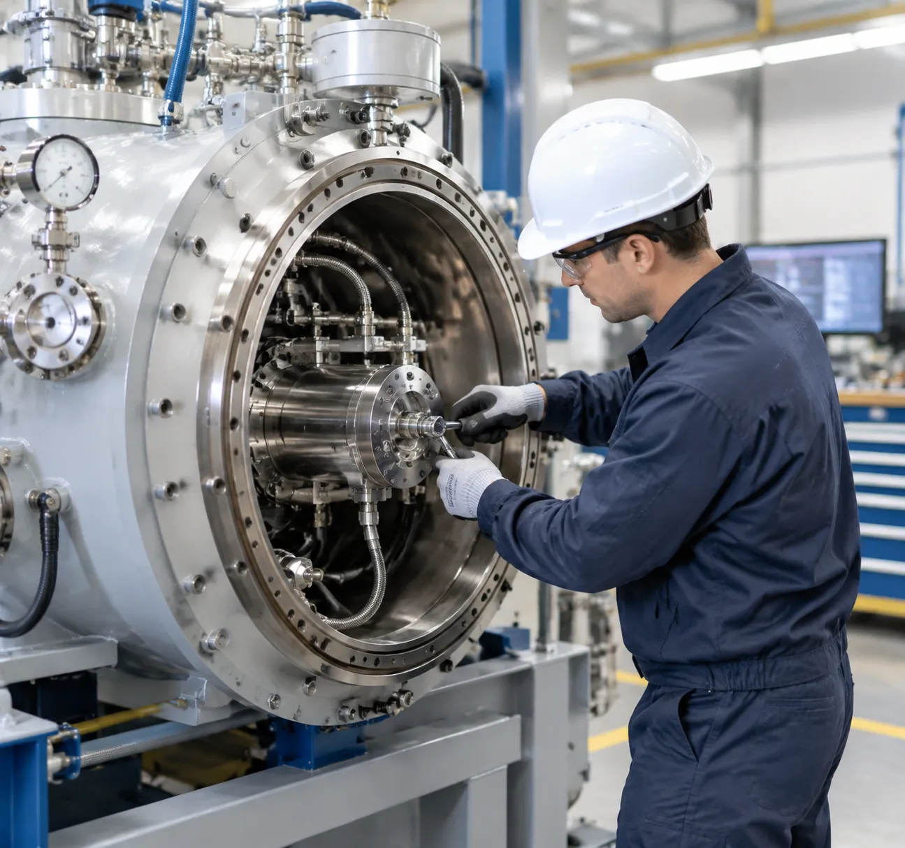 Hydrogen atmosphere furnace maintenance