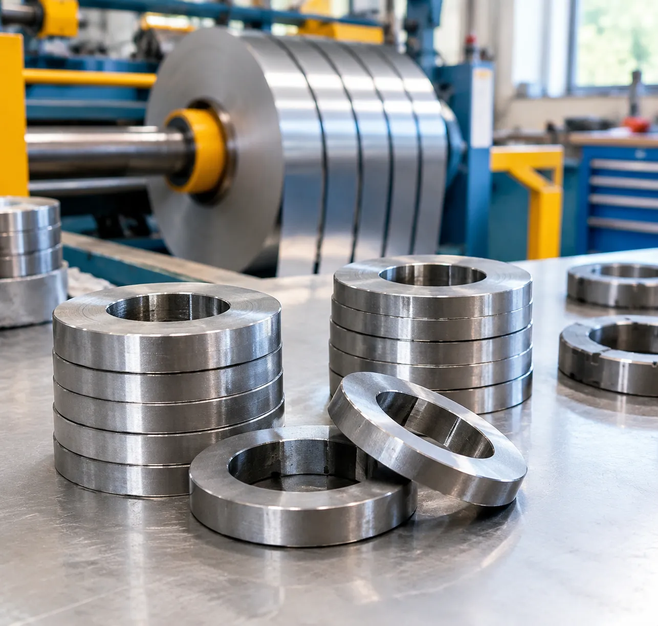 coil processing slitter knife spacers