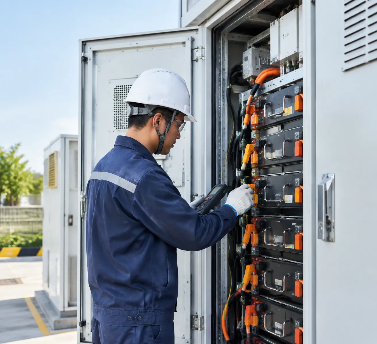 High voltage energy storage cabinet maintenance