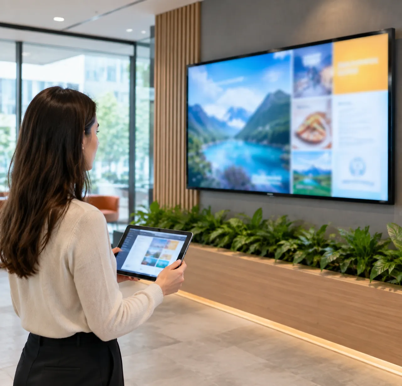 Testing a digital signage content management system on commercial display hardware