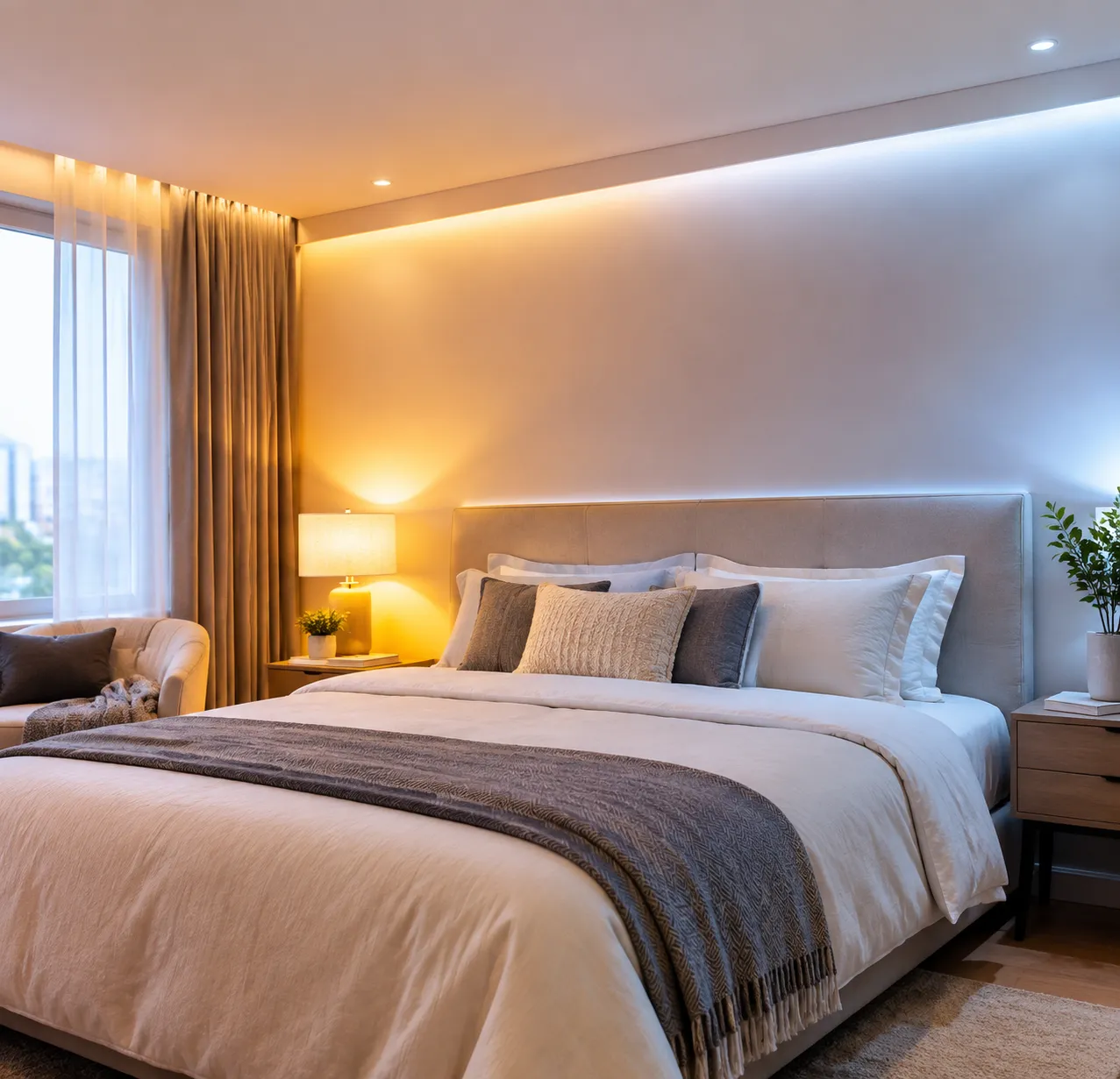 Bedroom LED Lights for Modern Energy Saving Home Decor 1 Tunable white bedroom led lighting