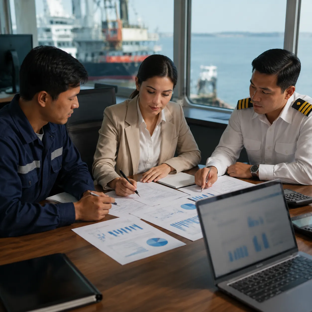 Technical ship management fees breakdown