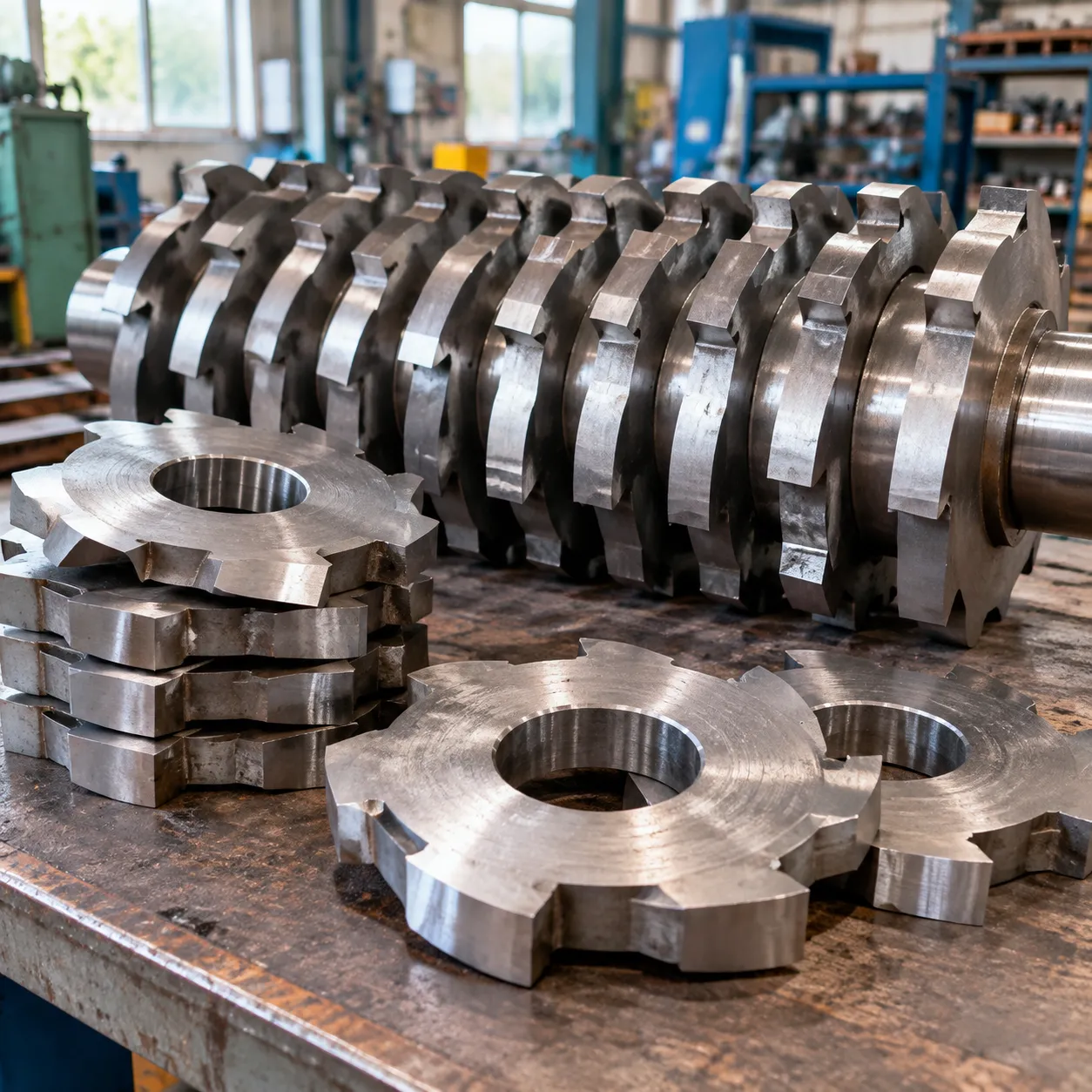 Wear-resistant single shaft shredder blades