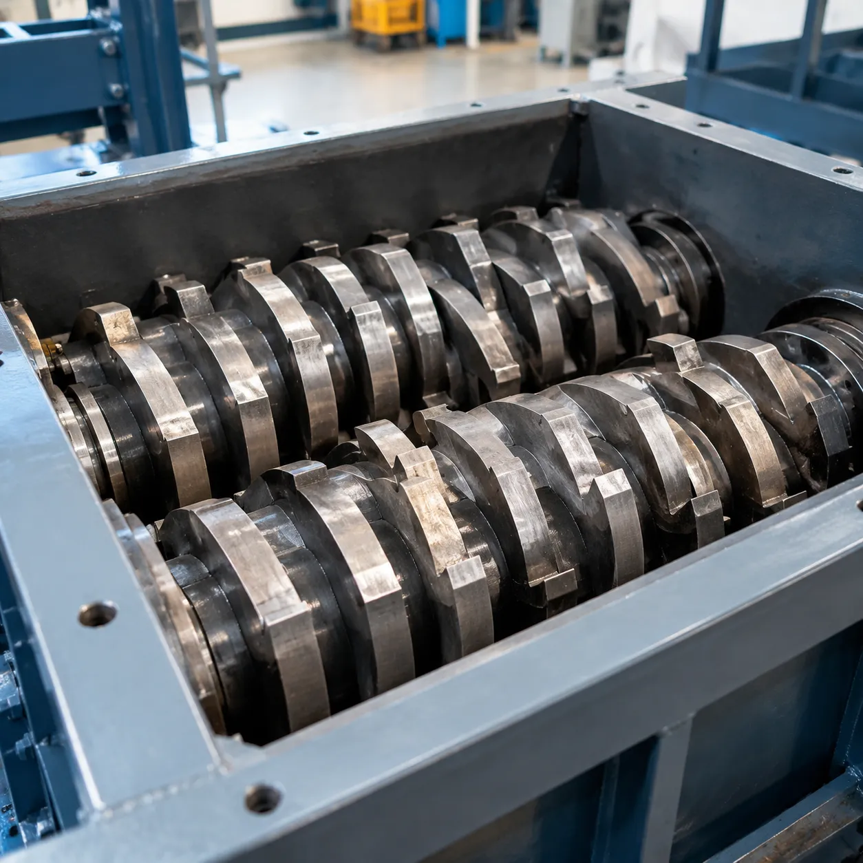 industrial waste double shaft shredder blades