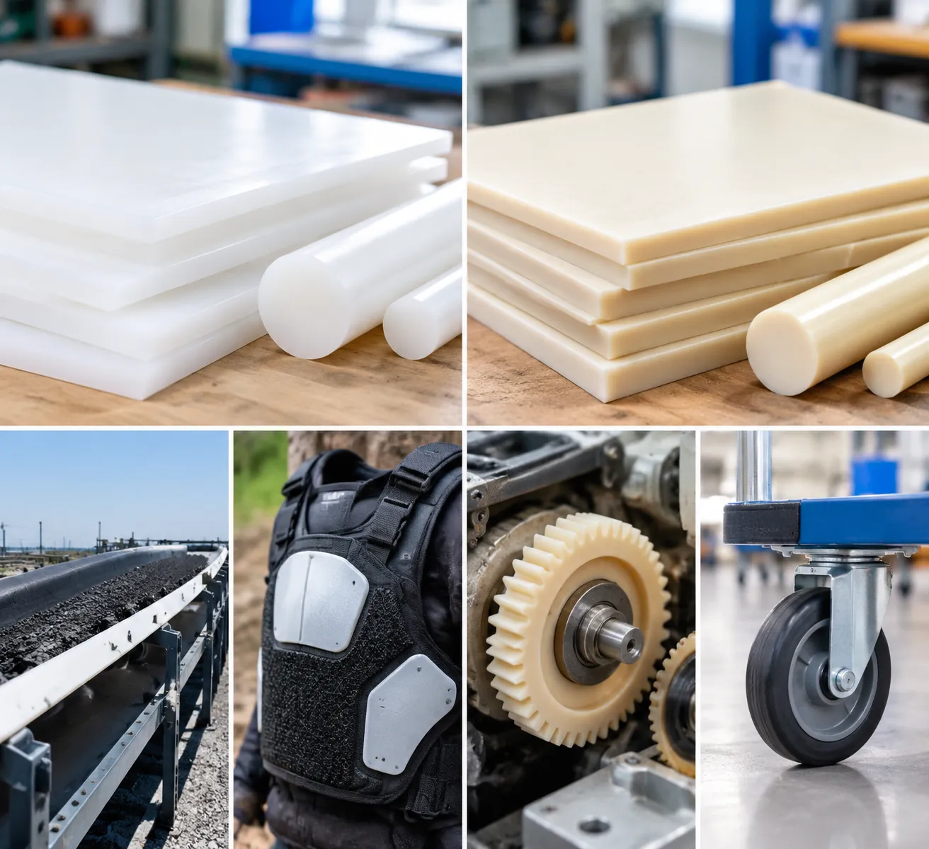 UHMWPE vs Nylon Applications Comparison