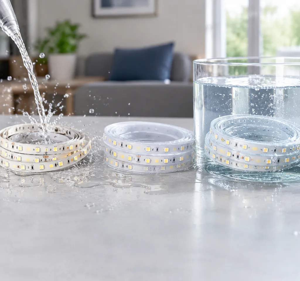 IP6 5 vs IP67 vs IP68 LED strip comparison